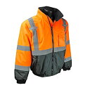 【中古】【輸入品・未使用】Radians SJ110B High Visibility Class 3 Two-in-One Bomber Jacket Ora...