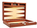 【中古】【輸入品・未使用】Silverman Desert Brown Board Backgammon Set%カンマ% 13-Inch