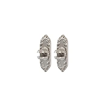 【中古】【輸入品・未使用】Alno a8550-snリボン&リードシェルフブラケットのみTraditional、サテンニッケル、1???1?/4?%ダブルクォーテ%