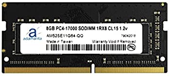 Adamanta 8?GB (1?x 8gb) ノートPCメモリアップグレードfor HP EliteBook 820?g3?ddr4?2133?MHz pc4???17000?SODIMM 1rx8?cl15?1.2?Vノートブッ