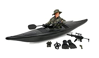 【中古】【輸入品・未使用】World Peacekeepers Military Kayak 12%ダブルクォーテ% Figure Playset