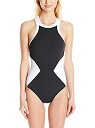 【中古】【輸入品・未使用】Seafolly レディース スタンダードブロック パーティー ダイヤモンド ワンピース水着%カンマ% ブラック%カンマ% 8