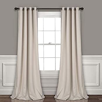 【中古】【輸入品 未使用】Lush Dcor Insulated Grommet Blackout Curtain Panels Wheat Pair Set 52x108