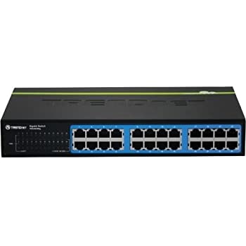 【中古】【輸入品 未使用】Trendnet TEG-S24DG network switch Unmanaged Black