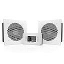 【中古】【輸入品・未使用】AC Infinity AIRPLATE T8 ホワイト 静音冷却デュアルファンシステム 6インチ サーモスタットコントロール付き ホームシアターAVキャビネット用