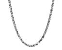 【中古】【輸入品・未使用】スターリングシルバー 2.5mm-5mm ソリッドフランコチェーンネックレス スクエアボックスリンクチェーン ロジウムネックレス スターリングシルバ(4)