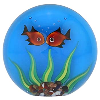 【中古】【輸入品・未使用】GlassOfVenice ムラーノガラス 水族館 金魚付き