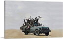 【中古】【輸入品・未使用】artcanvasクッキーモンスターwith Rebel Militiaキャンバスアートプリントby Banksy 26%ダブルクォー...