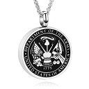 【中古】【輸入品・未使用】ss8417?USA Army MemorialネックレスAnniversary記念品鋼火葬灰Urnペンダントネックレス