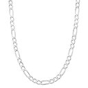 【中古】【輸入品・未使用】925スターリングシルバー 3mm 3.5mm 4mm 4.5mm フィガロリンクチェーンネックレス - シルバーフィガロリンクネック...