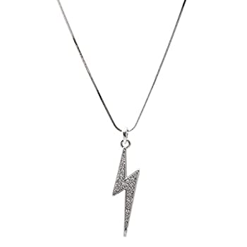 【中古】【輸入品・未使用】Spinningdaisyシルバーメッキクリスタルアクセント稲妻ネックレス 【中古】【輸入品・未使用】Spinningdaisyシルバーメッキクリスタルアクセント稲妻ネックレス