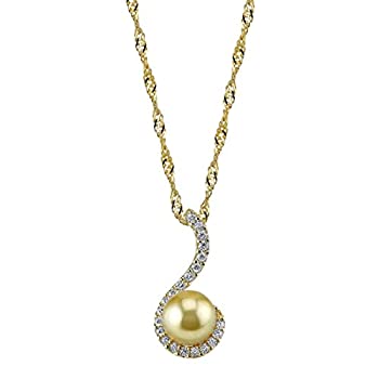 【中古】【輸入品・未使用】10?mm Golden South Sea Cultured Pearl旋回ペンダント 【中古】【輸入品・未使用】10?mm Golden South Sea Cultured Pearl旋回ペンダント