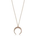 【中古】【輸入品・未使用】Kooljewelry 14Kゴールド 三日月ネックレス (イエローゴールド、ホワイトゴールド、ローズゴールド) - 18インチ