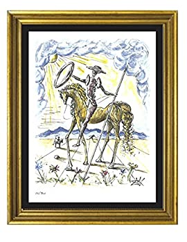 šۡ͢ʡ̤ѡSalvador Dali Signed &hand-numbered Limited Edition Lithograph%֥륯% Don Quixote %֥륯%Ȥʤ
