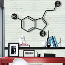 【中古】【輸入品・未使用】dekadronメタルウォールアート???Serotonin???3d壁シルエットメタルウォール装飾ホームオフィス寝室リビングルーム装...
