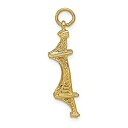 【中古】【輸入品・未使用】14k イエローゴールド 3-D ゴールデンゲートブリッジチャーム