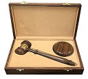 【中古】【輸入品・未使用】プレゼンテーション品質の判断、弁護士、または整理用の小槌とサウンドブロック 木製ギフトボックス入り