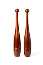 【中古】【輸入品・未使用】回転クラブ:2ポンドインディアンクラブ(ペア)- オーク無垢材。