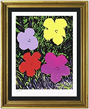 【中古】【輸入品 未使用】Andy Warhol Signed hand-numbered Limited Edition Lithograph印刷 「花」(額なし)