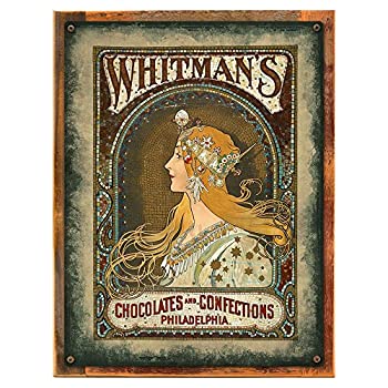 楽天スカイマーケットプラス【中古】【輸入品・未使用】Whitman 's ChocolatesヴィンテージAdメタルサイン--レトロ、キッチン、ダイニング Framed Outdoor 18％ダブルクォーテ％x24％ダブルクォーテ％ 8-MEM1049FSP