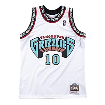 【中古】【輸入品・未使用】Mitchell & Ness バンクーバー・グリズリーズ マイク・ビビー 1998 ホームスイングマンジャージー M ホワイト 1