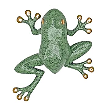 【中古】【輸入品・未使用】Michael Healy Designs MH1401 Tree Frog Door Knocker Brass/Blue Green Patina