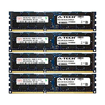 【中古】【輸入品 未使用】A-Tech Hynix 32GB キット 4X 8GB PC3-10600 1.35V 適合機種: HP ProLiant SL250S G8 687465-001 SL335S G7 ML370 G6 SL390S G7 DL360 G6 672612