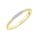 【中古】【輸入品・未使用】10K イエローゴールド 0.05カラット ダイヤモンドアクセント 結婚指輪 (I-Jカラー、I2-I3クラリティ) ゴールド