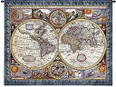 【中古】【輸入品・未使用】Fineアートタペストリー%ダブルクォーテ% A New and Accurate Map%ダブルクォーテ%壁タペストリー、スモール