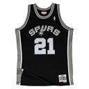 【中古】【輸入品・未使用】(X-Large) - Tim Duncan San Antonio Spurs Mitchell and Ness Men's Bl...