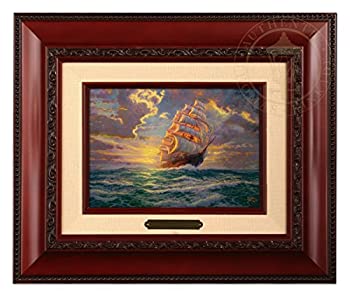 【中古】【輸入品・未使用】Thomas Kinkade Voyage勇気Brushworkブランデー(フレーム)