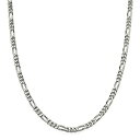 【中古】【輸入品・未使用】925スターリングシルバー5.5mmリンクフィガロチェーンネックレス 36インチペンダントチャーム 女性への素敵なジュエリーギフト(4)