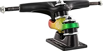 【中古】【輸入品 未使用】Gullwing Sidewinder II 9.0 Black/Rasta Skateboard Trucks (Set Of 2) by Gullwing