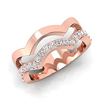 【中古】【輸入品・未使用】3/8 ctw スカラップスターリングシルバー 人工ダイヤモンドリング 女性用 【中古】【輸入品・未使用】3/8 ctw スカラップスターリングシルバー 人工ダイヤモンドリング 女性用