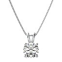 【中古】【輸入品・未使用】3.0 ct ブリリアントラウンドカット 美しい本物の人工ホワイトサファイア 理想的 VVS1 D ソリティアペンダントネックレス 1...