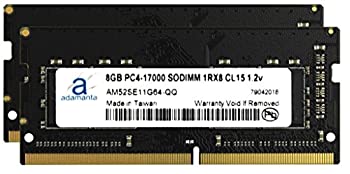 【中古】【輸入品・未使用】Adamanta 16GB (2x8GB) ノートパソコンメモリアップグレード Acer Aspire V 17 Nitro 7-792G-7188 DDR4 2133 PC4-17000 SODIMM 1Rx8 CL15 1.2v