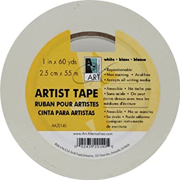 ����šۡ�͢���ʡ�̤���ѡ�Art Alternatives Economy White Artists Tape - 1 Inch X 60 Yards by Art Alternatives