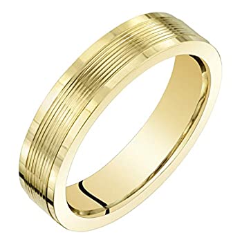【中古】【輸入品・未使用】レディース 14K イエローゴールド クラシックフィット 4mm 結婚記念日リング 指輪 サイズ4〜9