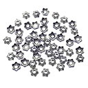 【中古】【輸入品・未使用】Beading Station 50-Piece Star Shape Metal Bead Caps%カンマ% 7mm%カンマ% A...
