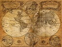 【中古】【輸入品・未使用】10.5-feet Wide by 8-feet高。Prepasted壁紙高品質フル壁サイズ壁画からの写真を撮影:古い世界マップ。簡単...