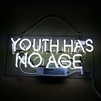 【中古】【輸入品・未使用】Muguaビールネオンサイン' Youth Has No Age ' 14?%ダブルクォーテ% x 10?%ダブルクォーテ%バー寝室用ガレ..