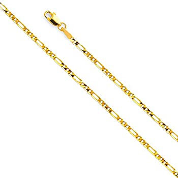 【中古】【輸入品・未使用】14K リアルイエローゴールド ソリッド 2.5mm フィガロチェーンネックレス カニカン付き 【中古】【輸入品・未使用】14K リアルイエローゴールド ソリッド 2.5mm フィガロチェーンネックレス カニカン付き