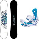 【中古】【輸入品・未使用】System Package 2022 Flite レディース スノーボード-146cm-Siren Mystic Bindings