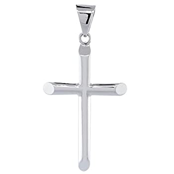 【中古】【輸入品・未使用】43mm ソリッドバレルクロスチャーム スターリングシルバー