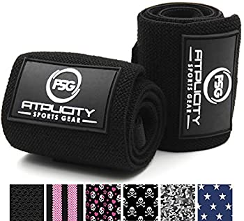 【中古】【輸入品・未使用】Fitplicity プレミアム 伸縮性 リストラップ (ソリッドブラック)