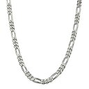 【中古】【輸入品・未使用】スターリングシルバー7.75?to 7.8?MMフィガロチェーンネックレス、ブレスレットorアンクレット