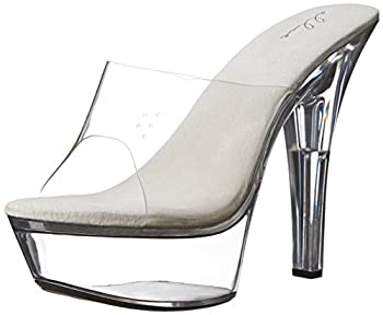 yÁzyAiEgpzEllie Shoes Women's 601 Vanity Platform Sandal%J}% Clear/Clear%J}% 8 M US