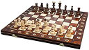 【中古】【輸入品・未使用】ポーランド製　木製チェスセット41cmチェス盤チェス駒セット　Poland wood chess　[並行輸入品]