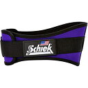 【中古】【輸入品・未使用】Schiek Sports ナイロンリフティングベルト - 6インチ サイズ: L パープル(4)