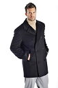 【中古】【輸入品・未使用】Men 'sカシミアPea Coat カラー: ブラック(4)